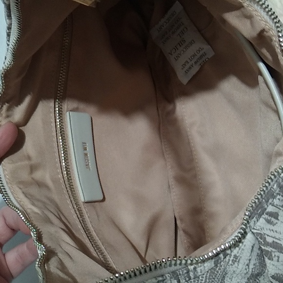 SALE! NWT Jason Wu Woven Nylon Ivory Lizard Print Shoulder Bag - Picture 9 of 15